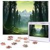 Puzzle 500 pièces pour adultes hiver Noël Père Noël Puzzle Cool Animal Noël Puzzle cadeau pour la famille Taille 52 x 38 cm