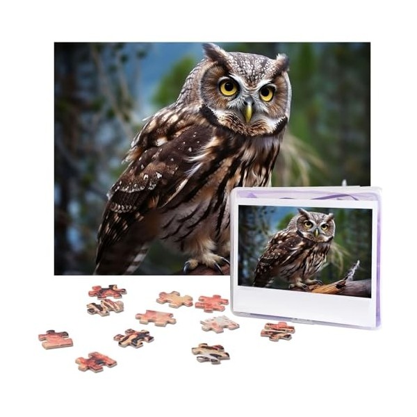 Puzzle 500 pièces pour adultes hiver Noël Père Noël Puzzle Cool Animal Noël Puzzle cadeau pour la famille Taille 52 x 38 cm