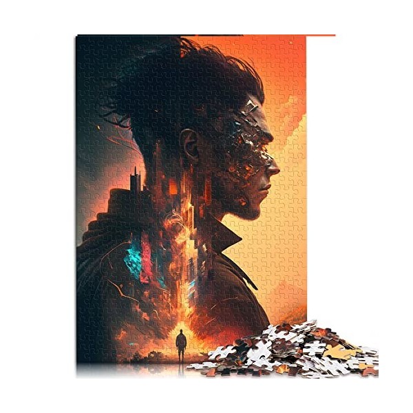 Puzzle pour Adultes 1000 pièces Puzzle chimpanzé futuriste pour Adultes Puzzles en Carton Difficiles à compléter mais Amusant