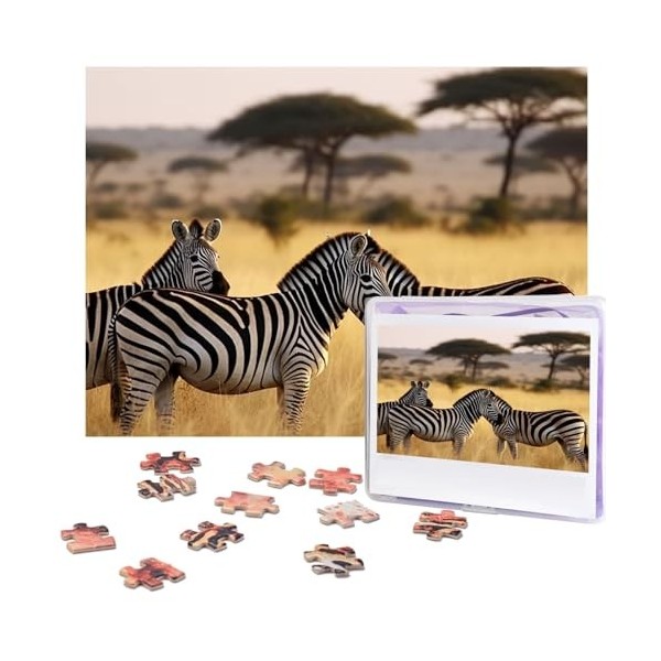 Puzzle de 500 pièces pour adultes - Pingouin africain - Puzzle cool animal de Noël - Puzzle cadeau pour la famille - Taille 5