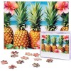 Puzzle 500 pièces pour adultes Ananas dété Puzzle Cool Animal Noël Puzzle Cadeau pour la famille Taille 52 x 38 cm