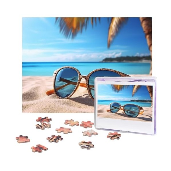Puzzle 500 pièces pour adultes Ananas dété Puzzle Cool Animal Noël Puzzle Cadeau pour la famille Taille 52 x 38 cm