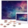 Puzzle 500 pièces pour adultes Univers avec étoiles et galaxie Puzzle interstellaire Cool Animal Noël Puzzle cadeau pour la f