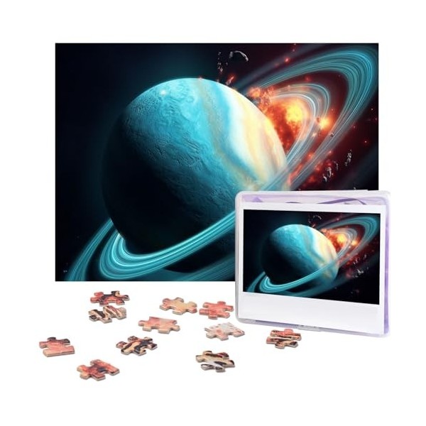 Puzzle 500 pièces pour adultes Univers avec étoiles et galaxie Puzzle interstellaire Cool Animal Noël Puzzle cadeau pour la f