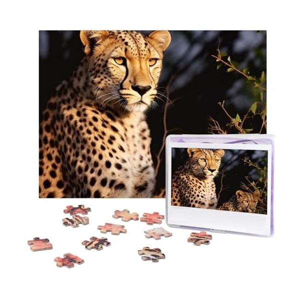 Puzzle 500 pièces pour adultes animaux sauvages Puzzle Cool Animal Noël Puzzle Cadeau pour la famille Taille 52 x 38 cm