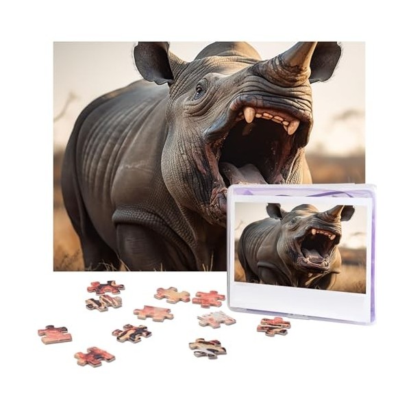 Puzzle 500 pièces pour adultes animaux sauvages Puzzle Cool Animal Noël Puzzle Cadeau pour la famille Taille 52 x 38 cm