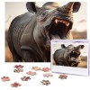 Puzzle 500 pièces pour adultes animaux sauvages Puzzle Cool Animal Noël Puzzle Cadeau pour la famille Taille 52 x 38 cm