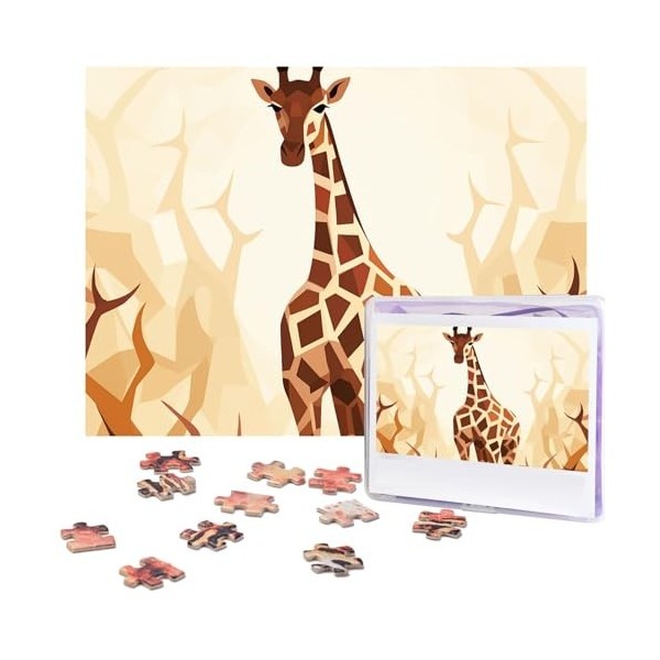 Puzzle 500 pièces pour adultes animaux sauvages Puzzle Cool Animal Noël Puzzle Cadeau pour la famille Taille 52 x 38 cm