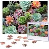 Puzzle de 500 pièces pour adultes - Cactus floral dété - Puzzle cool animal de Noël - Puzzle cadeau pour la famille - Taille