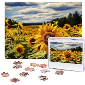 Puzzle 500 pièces pour adultes Tournesol Puzzle Cool Animal Noël Puzzle Cadeau pour la famille Taille 52 x 38 cm