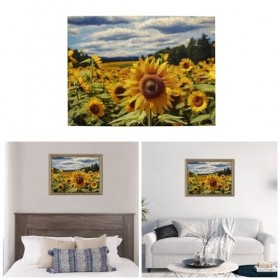 Puzzle 500 pièces pour adultes Tournesol Puzzle Cool Animal Noël Puzzle Cadeau pour la famille Taille 52 x 38 cm