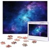 Puzzle 500 pièces pour adultes Fleur bleue Puzzle Cool Animal Noël Puzzle Cadeau pour la famille Taille 52 x 38 cm