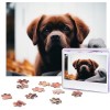 Puzzle 500 pièces pour adultes Fleur bleue Puzzle Cool Animal Noël Puzzle Cadeau pour la famille Taille 52 x 38 cm