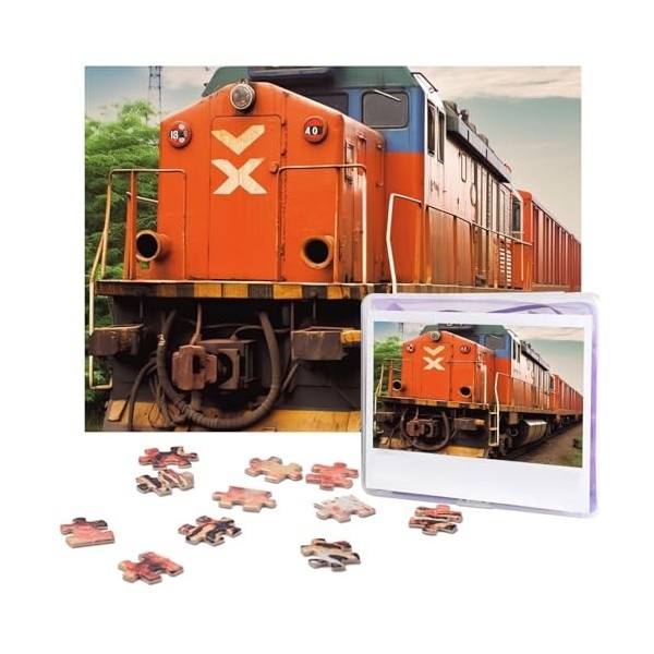 Puzzle 500 pièces pour adultes Train Puzzle Cool Animal Noël Puzzle Cadeau pour Famille Taille 52 x 38 cm