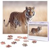 Puzzle 500 pièces pour adultes Train Puzzle Cool Animal Noël Puzzle Cadeau pour Famille Taille 52 x 38 cm