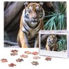 Puzzle 500 pièces pour adultes Train Puzzle Cool Animal Noël Puzzle Cadeau pour Famille Taille 52 x 38 cm