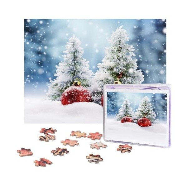 Puzzle 500 pièces pour adultes Planche en bois Dessert Puzzle Cool Animal Noël Puzzle Cadeau pour la famille Taille 52 x 38 c