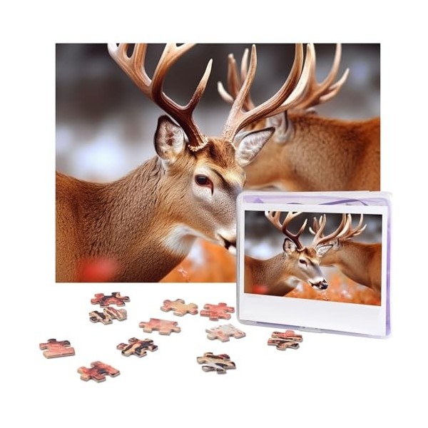 Puzzle 500 pièces pour adultes Beauté Plage Puzzle Cool Animal Noël Puzzle Cadeau pour Famille Taille 52 x 38 cm