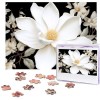 Puzzle 500 pièces pour adultes Flamant rose blanc Puzzle Cool Animal Noël Puzzle Cadeau pour la famille Taille 52 x 38 cm