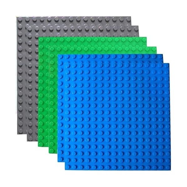 Lot de 6 Plaques de Base de Grands Blocs pour Lego Duplo Classic Compatible  avec Toutes Les Grandes Marques - Plaque de Base