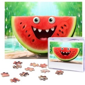 Puzzle de 500 pièces pour adultes - Motif pastèque - Puzzle cool - Animal de Noël - Puzzle cadeau pour la famille - Taille 52