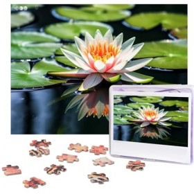 Puzzle 500 pièces pour adultes nénuphar puzzle cool animal Noël puzzle cadeau pour famille taille 52 x 38 cm