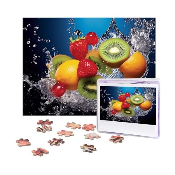 Puzzle 500 pièces pour adultes nénuphar puzzle cool animal Noël puzzle cadeau pour famille taille 52 x 38 cm