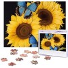 Puzzle 500 pièces pour adultes ananas jaune puzzle cool animal Noël puzzle cadeau pour la famille taille 52 x 38 cm