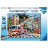 Ravensburger Pompiers, 100 pièces XXL, Puzzle pour Enfants, âge recommandé 6 Ans, 13329, Multicolore