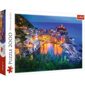 Trefl Puzzle, Vernazza au crépuscule, 2000 Pièces, Qualité Premium, pour Adultes et Enfants à partir de 12 Ans, TR27086