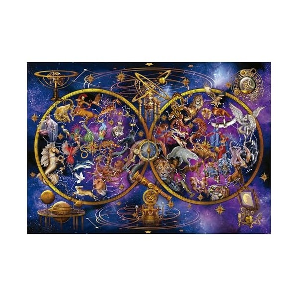 Educa - Constellations | 1000 pièces Puzzle Qui Brille dans lobscurité. Mesure : 68 x 48 cm. Comprend Fix Puzzle Tail pour l