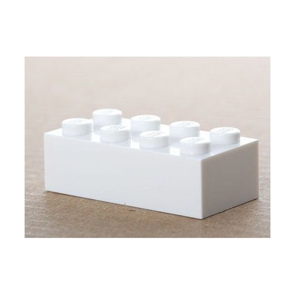 LEGO 100 x Briques Basiques Blanche 2x4 3001 Neuves
