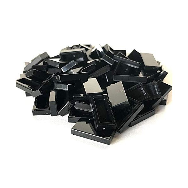 LEGO® ® Lot de 100 Dalles 1 x 2 en Noir