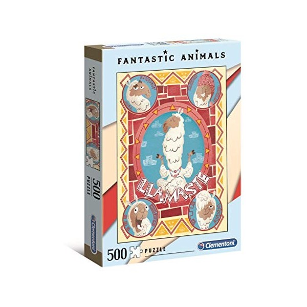 Clementoni- Fantastic Animals-Llamaste-500 pièces- 35069