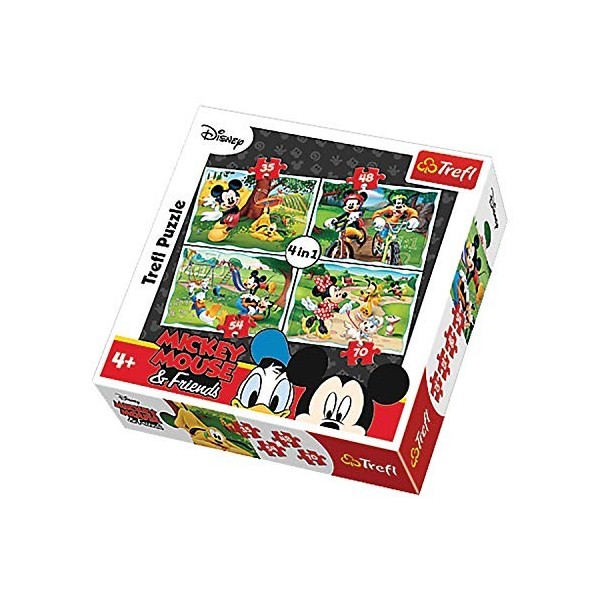 4 Puzzles Mickey - + 4 Ans - 35/48/54/70 pièces
