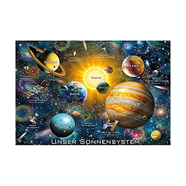 Schmidt Spiele-Notre système Solaire, Puzzle pour Enfants de 200 pièces, 56308, Multicolore