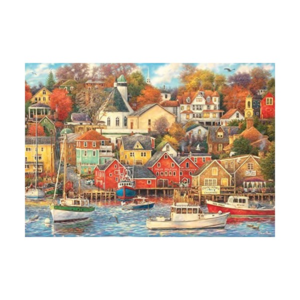 Clementoni 1500pzs Does Not Apply Collection Good Times Harbor 1500 pièces, Puzzle paysages, Divertissement Adulte-fabriqué e