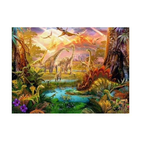 Ravensburger - Puzzle Adulte - Puzzle 500 p - La terre des dinosaures - 16983