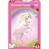 Schmidt Spiele- Unicorn Puzzle pour Enfant Licorne Rose 150 pièces, 56354, Multicolore, Normal