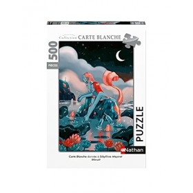 Nathan - Puzzle 500 pièces - Minuit - Sibylline Meynet - Adultes et enfants dès 12 ans - Puzzle de qualité supérieure - Colle