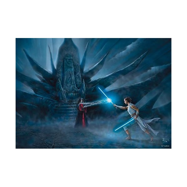 Schmidt Spiele 58430 Puzzle Thomas Kinkade, Star Wars, Reys Awakening, 1000 pièces