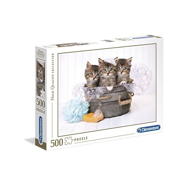 Clementoni- Kittens and Soap - 500 pièces- 35065