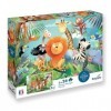 Sentosphere- Set 2 Puzzles de 24 pièces Animaux Sauvages Calypto, XSE-7700