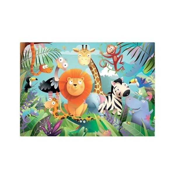 Sentosphere- Set 2 Puzzles de 24 pièces Animaux Sauvages Calypto, XSE-7700