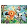 Sentosphere- Set 2 Puzzles de 24 pièces Animaux Sauvages Calypto, XSE-7700