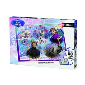 Nathan - 86635 - Puzzle Enfant Classique - La Reine des Neiges - Bienvenue Au Royaume Arendelle - 60 Pièces