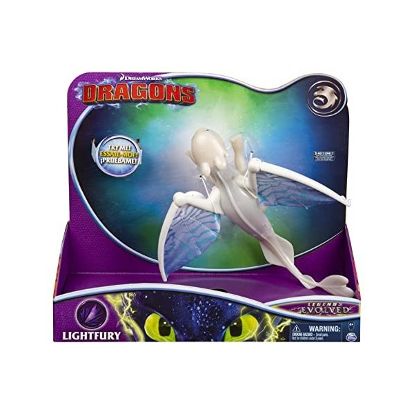 Dreamworks Dragons Lightfury Dragon Deluxe avec lumières et Sons, pour Enfants à partir de 4 Ans