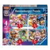 Ravensburger - Puzzle Paw Patrol - The mighty movie, Collection Puzzle 4 in a box, 10, 12, 14, 16 pièces, Puzzle pour enfants