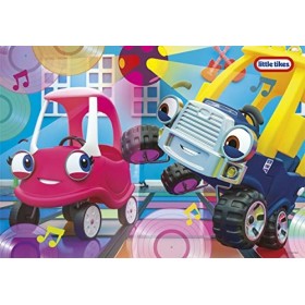 Clementoni- Little Tikes Supercolor Tikes-2x20 Enfants 3 Ans-boîte de 2 20 pièces , Puzzle Dessin animé-fabriqué en Italie, 