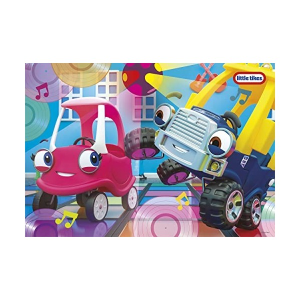 Clementoni- Little Tikes Supercolor Tikes-2x20 Enfants 3 Ans-boîte de 2 20 pièces , Puzzle Dessin animé-fabriqué en Italie, 